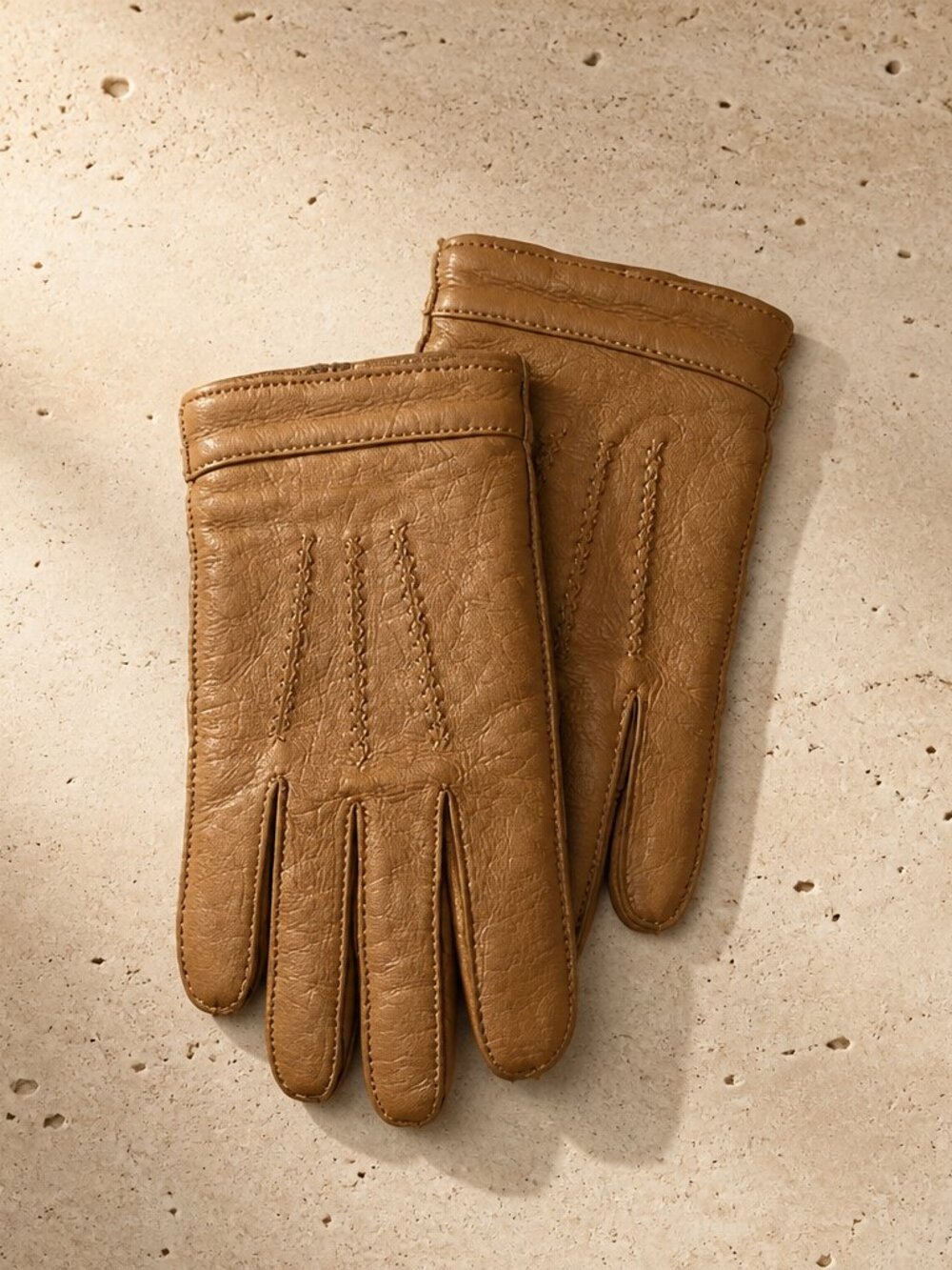 Orvis Ladies 100% Genuine Leather Gloves with Cashmere Lining in Size Small